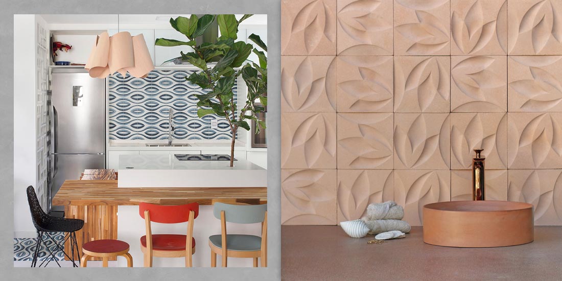 Ladrilhos Aquarela — Linha Entrelinhas — Ladrilhos Adama Design disponível na 2RV em São Paulo