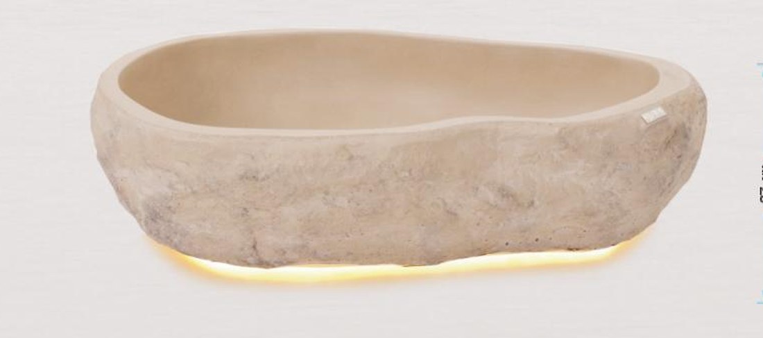 Rocha KC102 cor Travertino com iluminação por sensor de presença