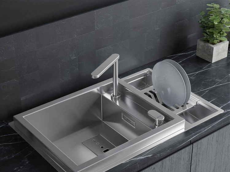Cozinha com Cuba Inox — Deca